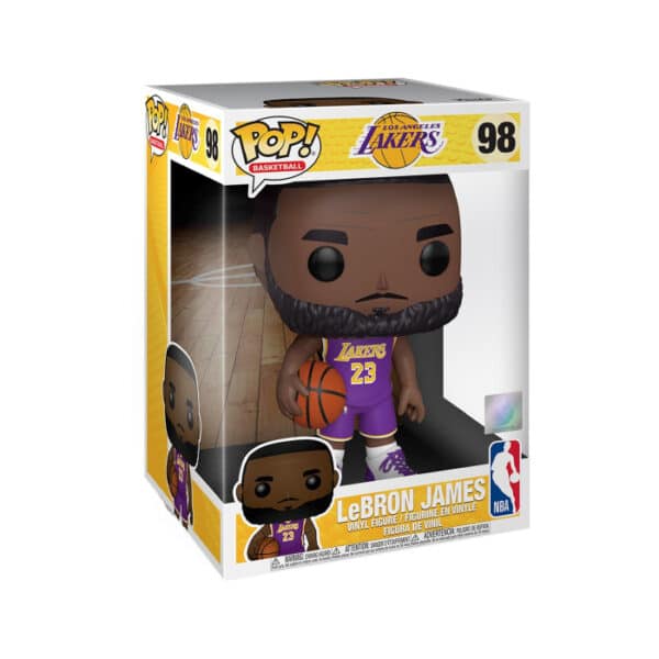 FUNKO POP NBA: LAKERS - 10" LEBRON JAMES (PURPLE JERSEY)